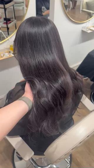 ブリーチベースから作るラベンダーグレージュ 