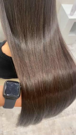 ロング カラー 佐々木 雪菜のヘアスタイル