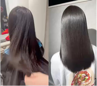 セミロング 西宮市で髪質改善 縮毛矯正特化のヘアスタイル