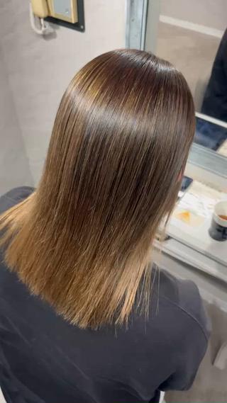 ミディアム 西宮市で髪質改善 縮毛矯正特化のヘアスタイル