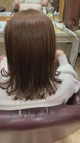 ブリーチなしでもこの透明感
+2000円でTHROWカラーにご変更されています