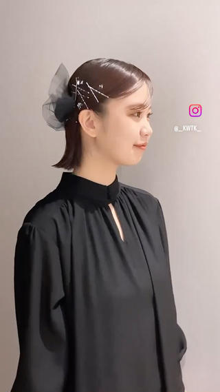 ショート ヘアアレンジ KAWATOKO MISUZUのヘアスタイル