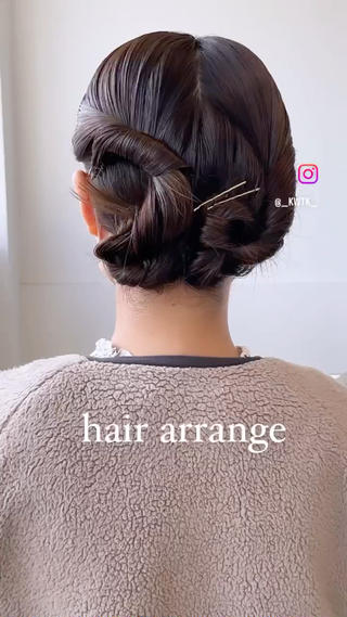 セミロング カラー ヘアアレンジ KAWATOKO MISUZUのヘアスタイル