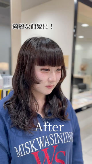 クロスパーマ
Before→After 