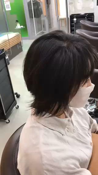 ミディアム 天王寺区🌟大好評バ ッサリ◎美髪改善矯正のヘアスタイル