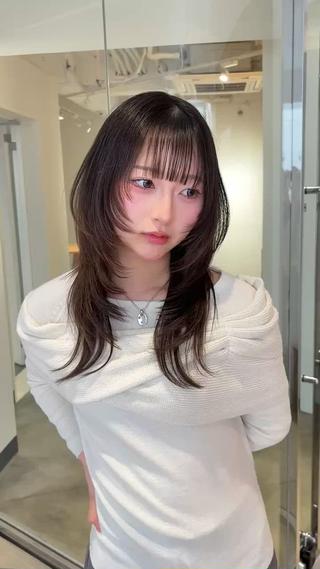 ロング カラー ❤︎韓国レイヤ ー❤︎/saraのヘアスタイル