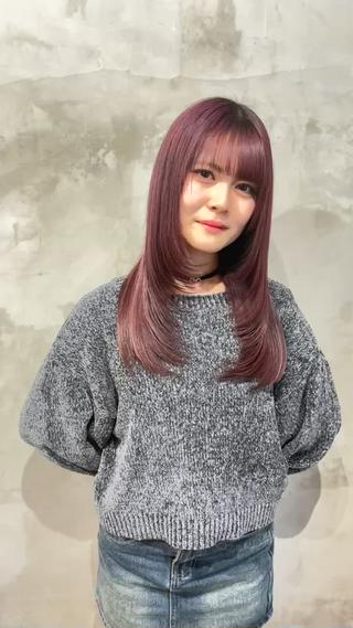 ロング カラー ‪‪❤︎‬韓国レイヤ ー❤︎/saraのヘアスタイル