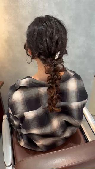 ミディアム chic 渡辺 桃羽のヘアスタイル