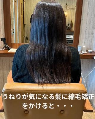 ロング 宇都宮市ブリーチ/ 縮毛矯正専門Albaのヘアスタイル