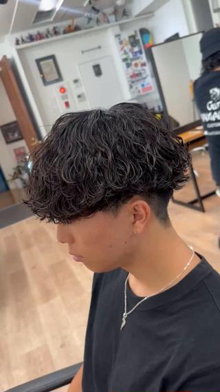 #メンズパーマ　#パーマ　#波巻きスパイラルパーマ 