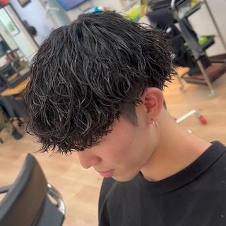#波巻きスパイラルパーマ #メンズパーマ #横浜市美容室 