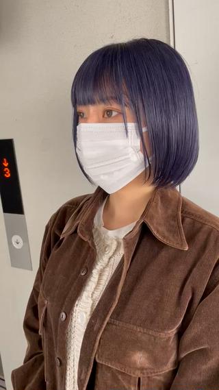 透け感のあるダークラベンダー 