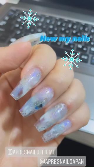 ブルー縛りのオーロラマーブル