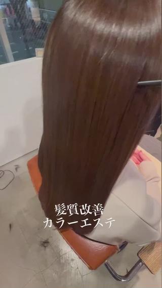ロング 縮毛矯正&髪質改善 MAILHAIRのヘアスタイル