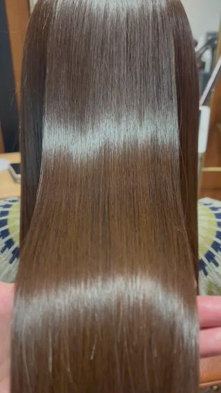 セミロング 縮毛矯正&髪質改善 MAILHAIRのヘアスタイル