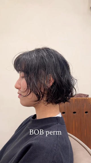 ミディアム パーマ 🌿ボブ パーマ高橋啓太🌿のヘアスタイル
