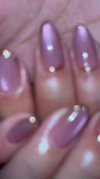 ＋ミラー/ベースカラー
#マグネットネイル#ちゅるんネイル#ワンカラー 