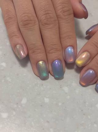 マーメイドマグネットネイル
カラー4色増し＋440
（ご新規様／当店OFF、ケア込み） 