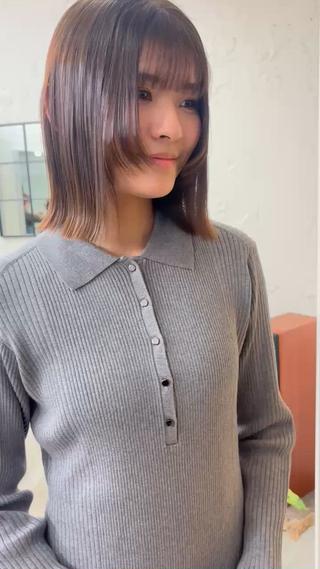 ミディアム カラー ⌇🌹透明感カラー 🌹ᴍᴇɢᴜᴍɪ ⌇のヘアスタイル