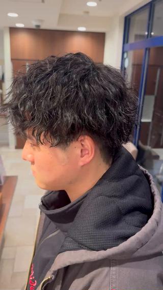 パーマ メンズ パーマ／縮毛矯正/ 店長 ・村田伊吹のヘアスタイル