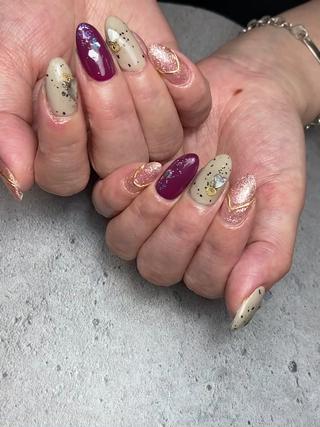 #秋ネイル
#アニマルネイル
#9月ネイル