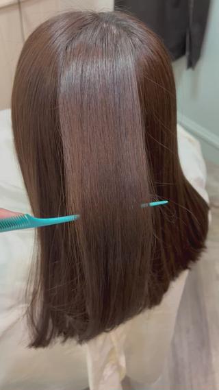 髪質改善ストレート髪質改善カラー