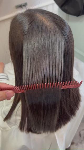 髪質改善カラー、ストレート