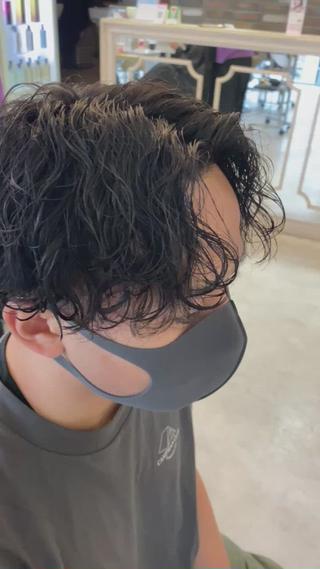 下北沢/メンズ/パーマ/波巻スパイラル/波巻き/ツイストスパイラル/眉毛