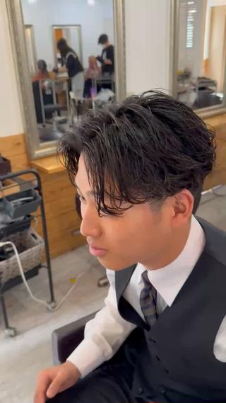 ショート パーマ メンズ SHIZUKU アクティブショートのヘアスタイル