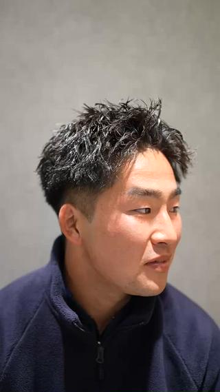 スパイキーショート
ピンパーマ 