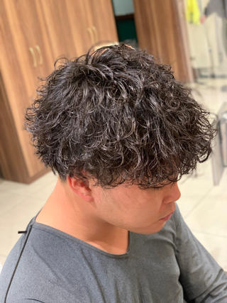 ショート パーマ 平本 雄馬のヘアスタイル