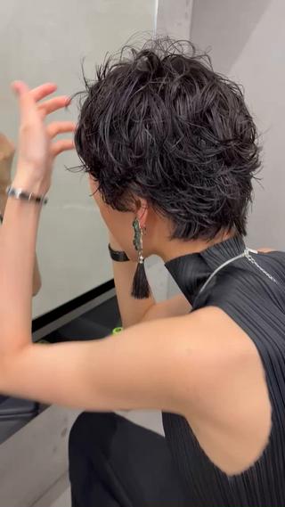 ショートパーマ ショート パーマ
波打ちパーマ