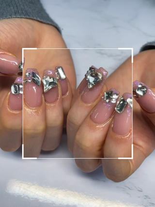 フラッシュをグラデーションで入れてキラキラに 