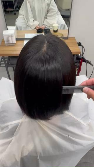 ミディアム 永尾 幸太郎のヘアスタイル