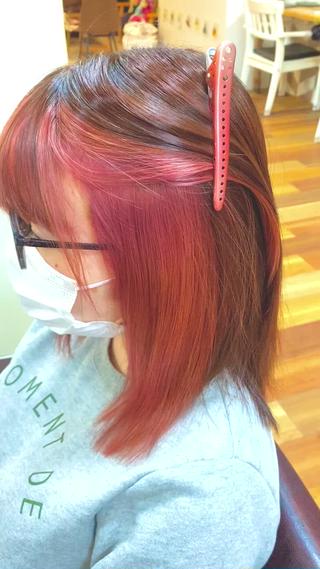 ミディアム カラー 内山 京耶のヘアスタイル