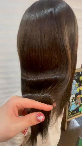 ロング アリヤマ メイカのヘアスタイル