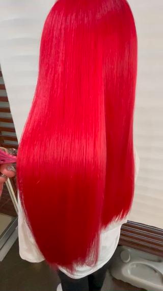 ロング カラー アリヤマ メイカのヘアスタイル