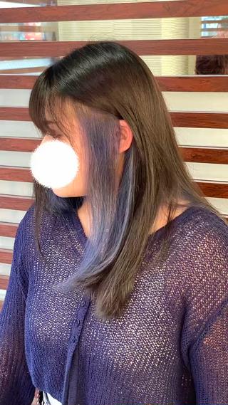 ロング アリヤマ メイカのヘアスタイル