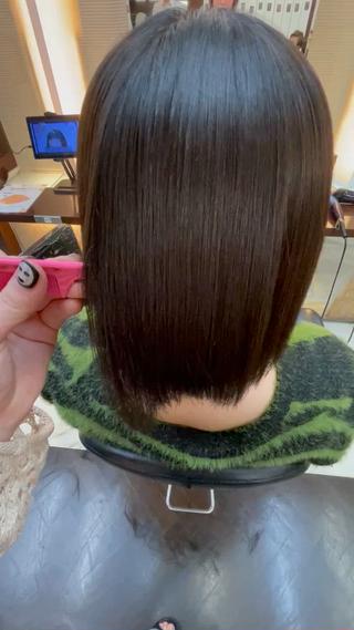 ミディアム アリヤマ メイカのヘアスタイル