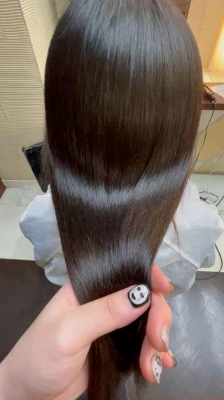 ロング アリヤマ メイカのヘアスタイル