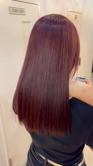 ブリーチなしピンクラベンダー 