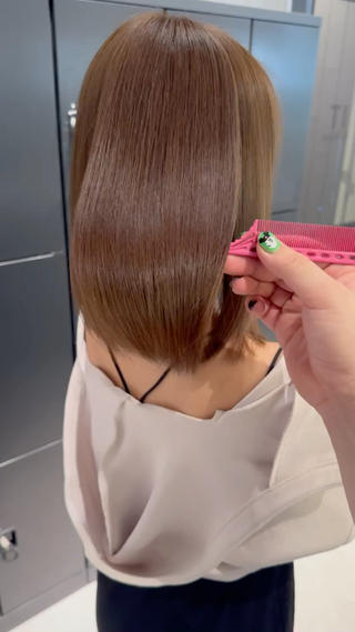 ケアカラー×髪質改善トリートメント 