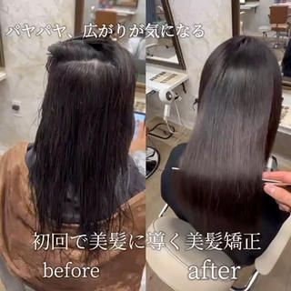 ロング 髪質改善/ メンズカット・パーマのヘアスタイル