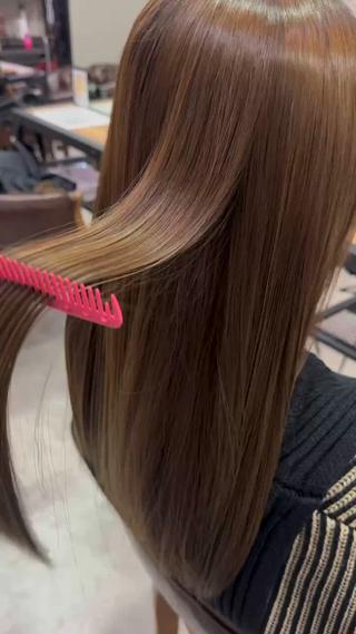 髪質改善カラーでぷるツヤに