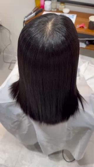 セミロング 北野谷 篤のヘアスタイル