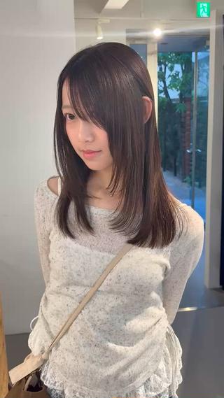 セミロング カラー 村田 りょうやのヘアスタイル