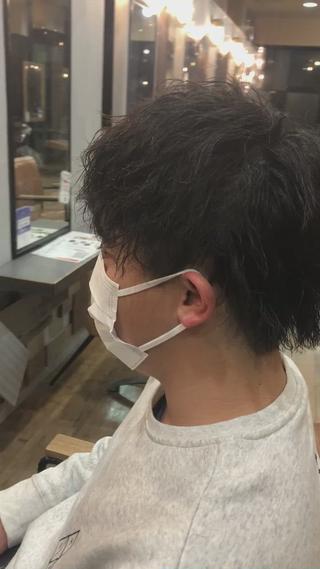 スタイリング後のツイストパーマですっ 