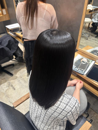 ドライヤーだけでまとまる 