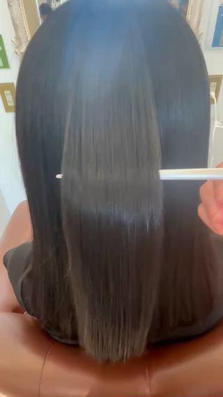 どの角度から見ても天使の輪が見える艶髪へ⸝꙳.⋆ 