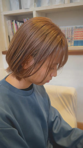 ショート カラー KAKERU/ボブ/ ショート/パーマ🌱のヘアスタイル